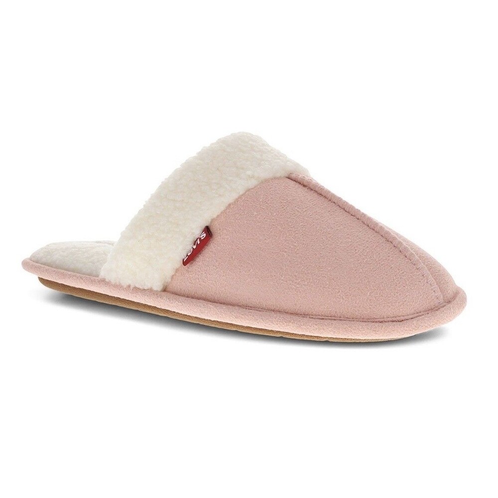 Women's Levi's Talya Round Toe Design Scuff Slippers Blush Sz: M 7-8